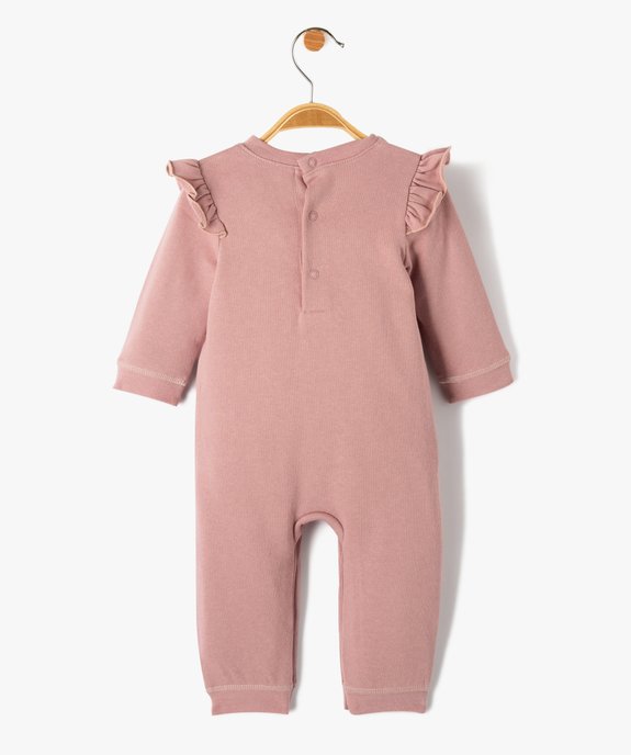 Pyjama bébé en jersey imprimé à volants vue4 - GEMO(BB COUCHE) - GEMO