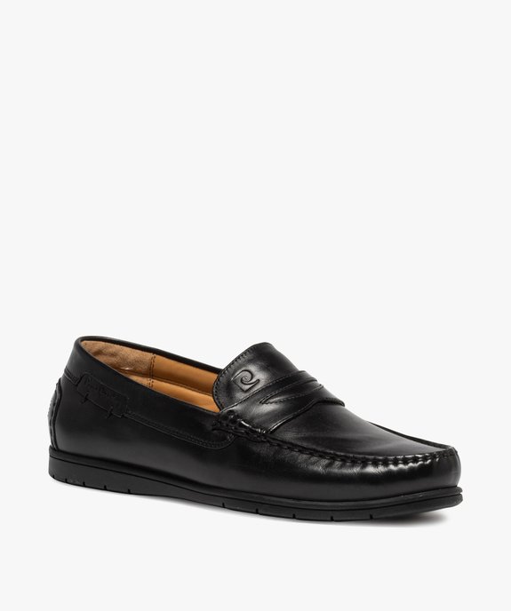 Mocassins homme confort unis en cuir – Pierre Cardin vue2 - PIERRE CARDIN D - GEMO