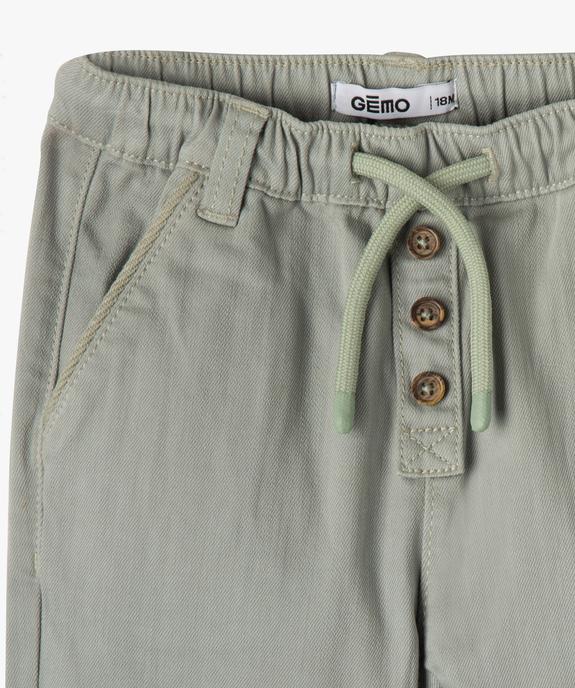 Pantalon en denim coloré bébé garçon vue2 - GEMO(BB COUCHE) - GEMO