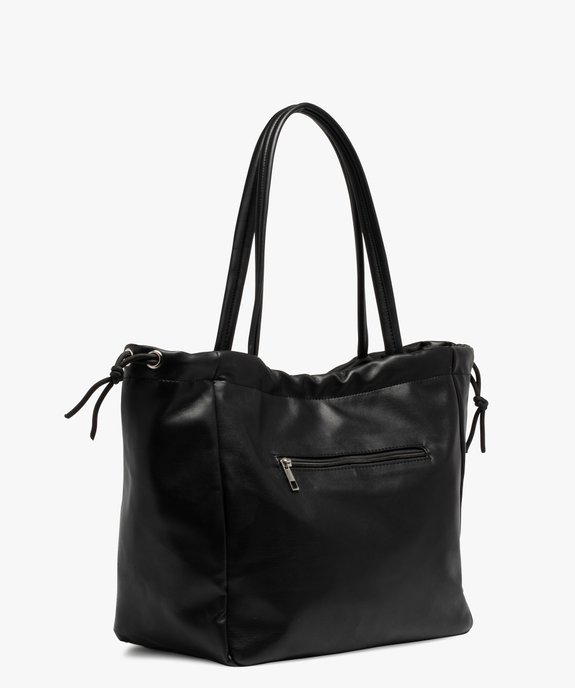 Sac femme forme cabas avec fermeture réglable vue2 - GEMO (ACCESS) - GEMO