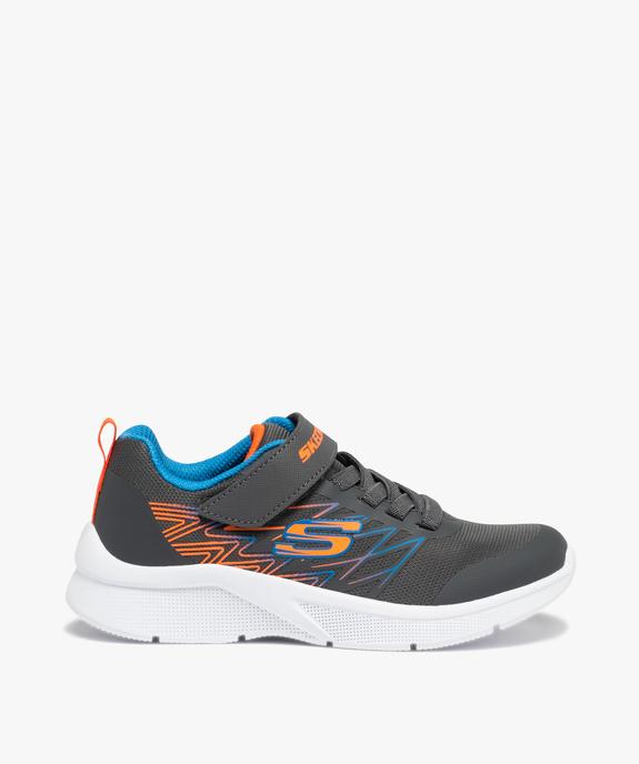 Baskets garçon à lacets et scratch – Skechers Microspec vue1 - SKECHERS - GEMO