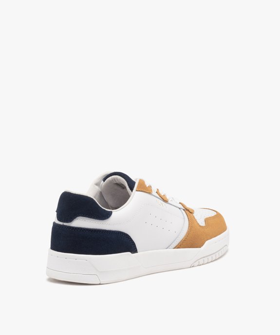 Baskets homme dessus en cuir style casual - Alma Planète vue5 - ALMA - GEMO