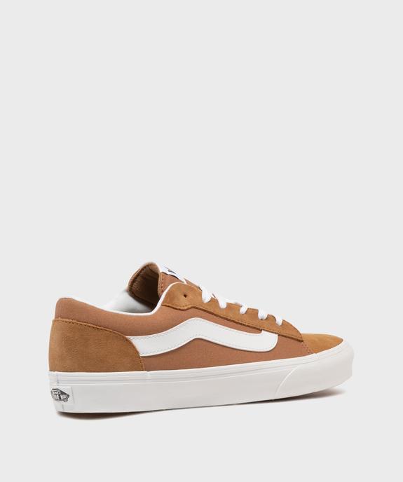 Baskets basses en cuir et textile homme - Vans vue4 - VANS - GEMO