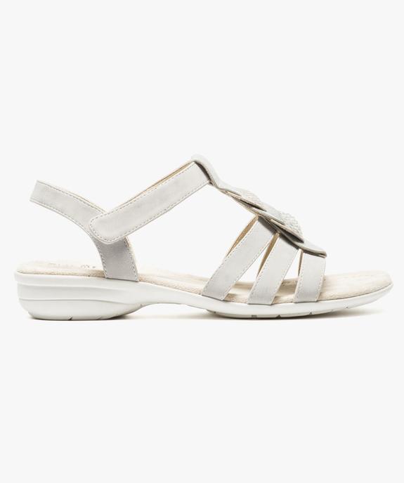 Sandale confort à brides et détails irisés sur le dessus vue1 - GEMO (CONFORT) - GEMO