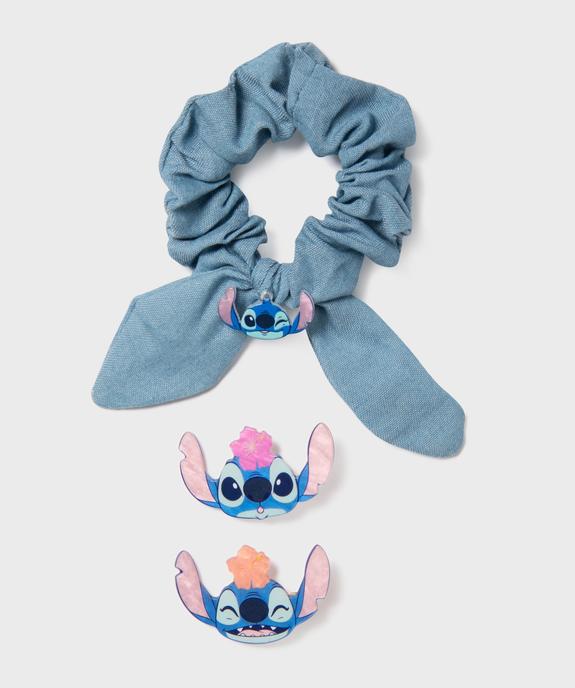 Ensemble de 3 accessoires à cheveux : chouchou + 2 barettes - Stitch vue1 - LILO & STITCH - GEMO