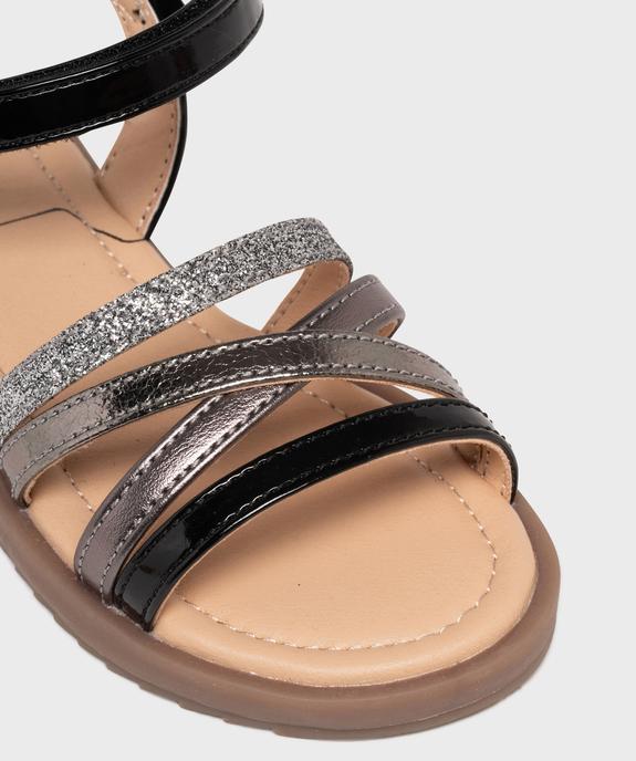 Sandales à brides métallisées et pailletées fille - Lovely Wings vue6 - LOVELY WINGS - GEMO