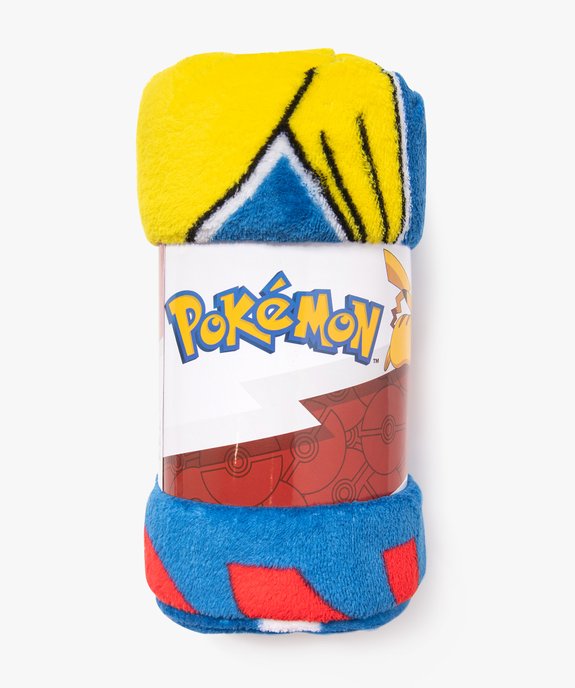 Plaid polaire à motifs Pikachu - Pokemon vue1 - POKEMON - GEMO