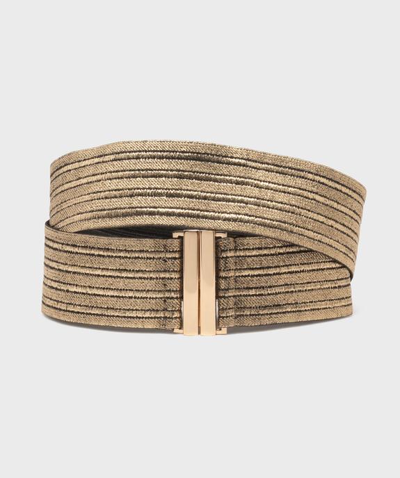 Ceinture large élastique avec fermeture à clipser femme vue1 - GEMO (ACCESS) - GEMO