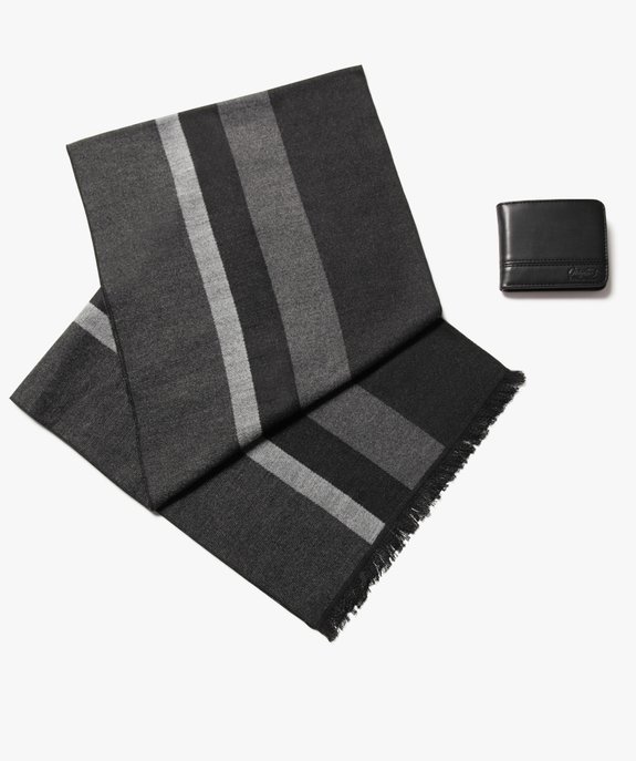 Coffret cadeau avec écharpe et portefeuille homme vue2 - GEMO (ACCESS) - GEMO