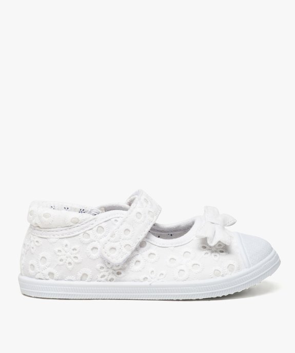 Tennis bébé fille en toile façon babies à scratch vue1 - GEMO(BEBE DEBT) - GEMO