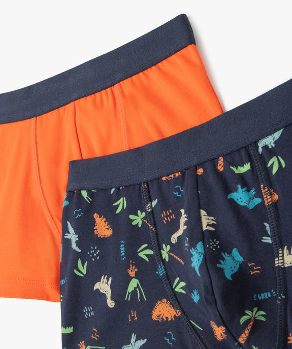 Boxer en coton stretch garçon (lot de 2) vue2 - GEMO 4G GARCON - GEMO