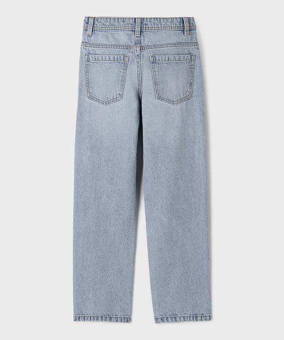 Jean loose en denim délavé garçon vue3 - GEMO (JUNIOR) - GEMO