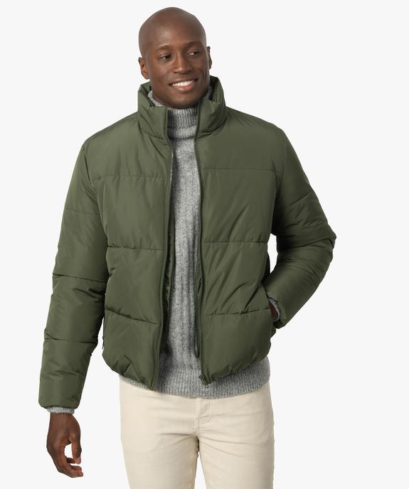 Blouson matelassé homme avec col montant vue1 - GEMO (HOMME) - GEMO