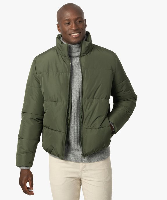 Blouson matelassé homme avec col montant vue1 - GEMO (HOMME) - GEMO