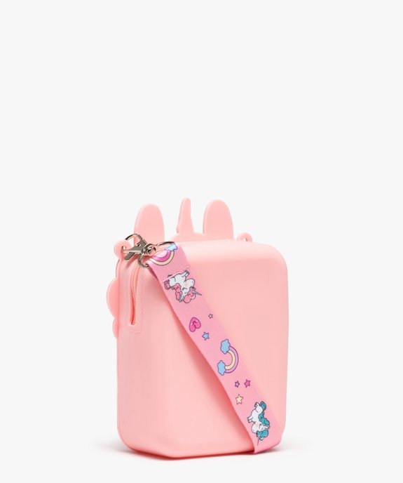 Sac pochette motif licorne avec bandoulière amovible fille vue2 - GEMO (ENFANT) - GEMO
