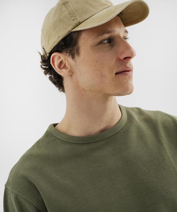 Tee-shirt manches courtes en maille fantaisie homme vue2 - GEMO 4G HOMME - GEMO