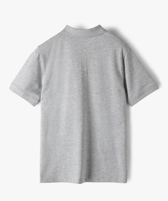Polo garçon multicolore à manches courtes vue3 - GEMO (ENFANT) - GEMO