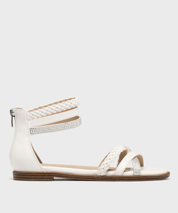 Sandales plates avec brides cheville femme - Valentina Baldano vue1 - VALENTINA BALDA - GEMO