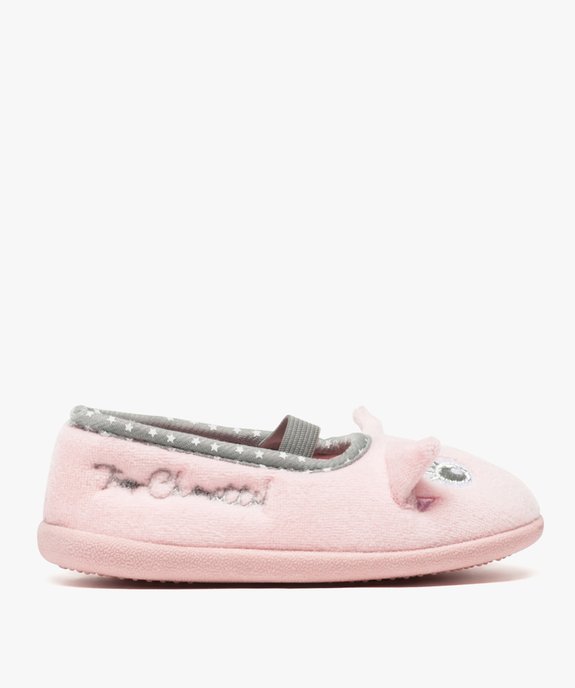 Chaussons fille ballerines à bride avec oreilles de chat vue1 - GEMO 4G FILLE - GEMO