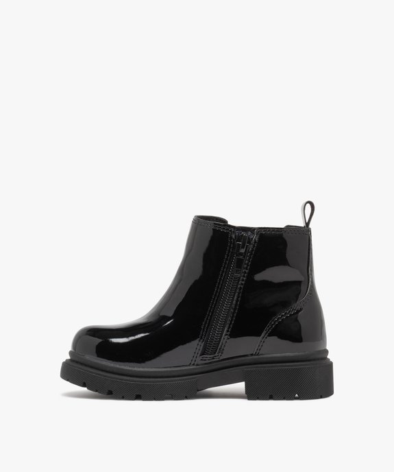 Boots Chelsea vernies à imprimé animal fille vue4 - LOVELY WINGS GEMO FOR GOOD - GEMO