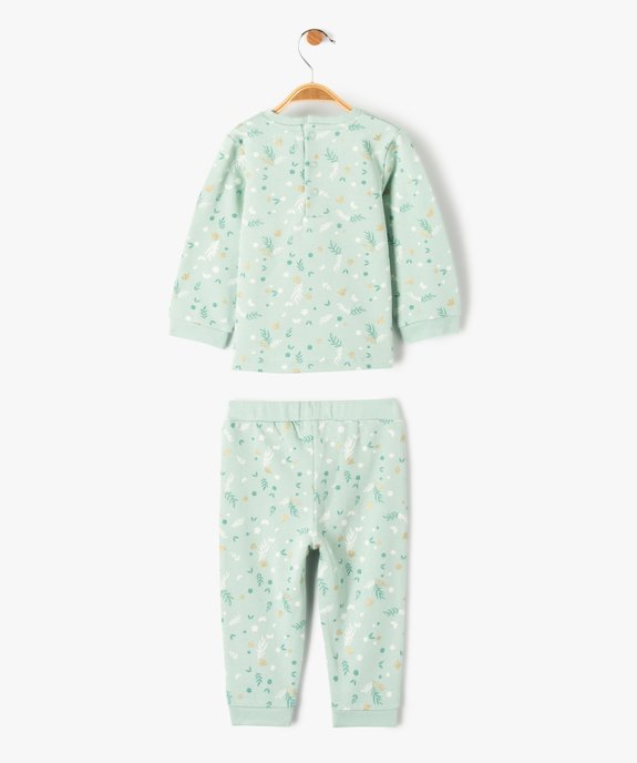 Pyjama bébé fille imprimé deux pièces vue4 - GEMO(BB COUCHE) - GEMO