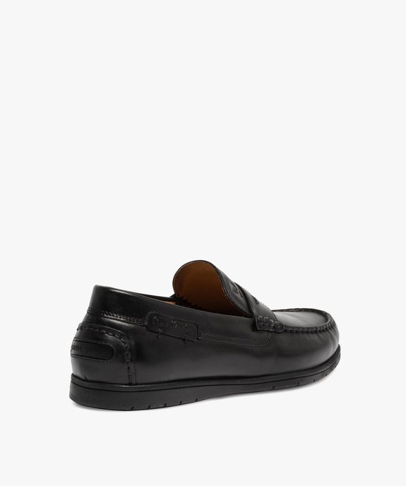 Mocassins homme confort unis en cuir – Pierre Cardin vue4 - PIERRE CARDIN D - GEMO