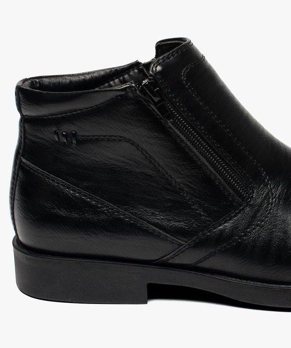 Boots homme fermeture à double zip sur le dessus vue6 - GEMO(URBAIN) - GEMO