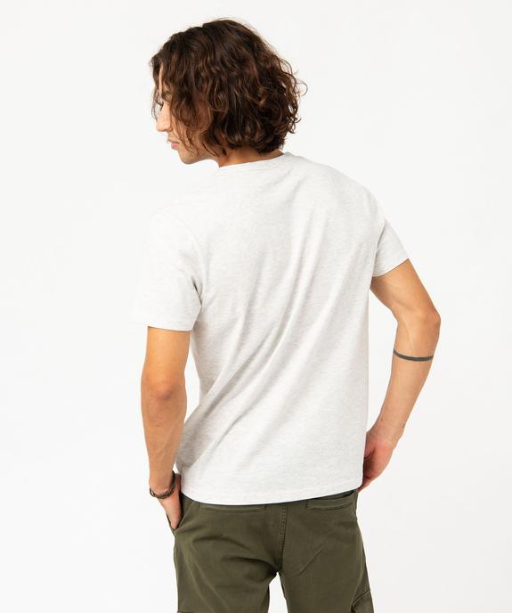 Tee-shirt manches courtes col tunisien homme vue2 - GEMO 4G HOMME - GEMO