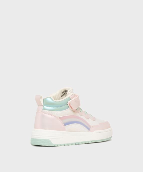 Baskets montantes pailletées et irisées fille vue4 - LOVELY WINGS - GEMO