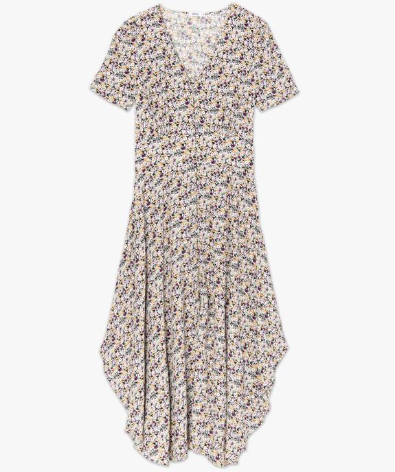 Robe femme longue à manches courtes vue4 - GEMO(FEMME PAP) - GEMO