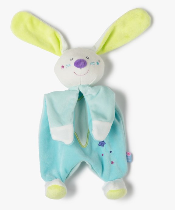 Doudou plat bébé phosphorescent avec tête de lapin – Sucre d’Orge vue1 - SUCRE D'ORGE - GEMO