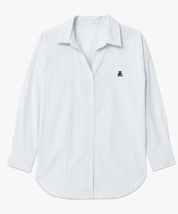 Chemise femme à rayures - LuluCastagnette vue5 - LULUCASTAGNETTE - GEMO