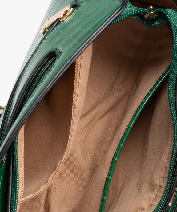 Sac à main femme  à poignée en matière texturée vue3 - GEMO (ACCESS) - GEMO