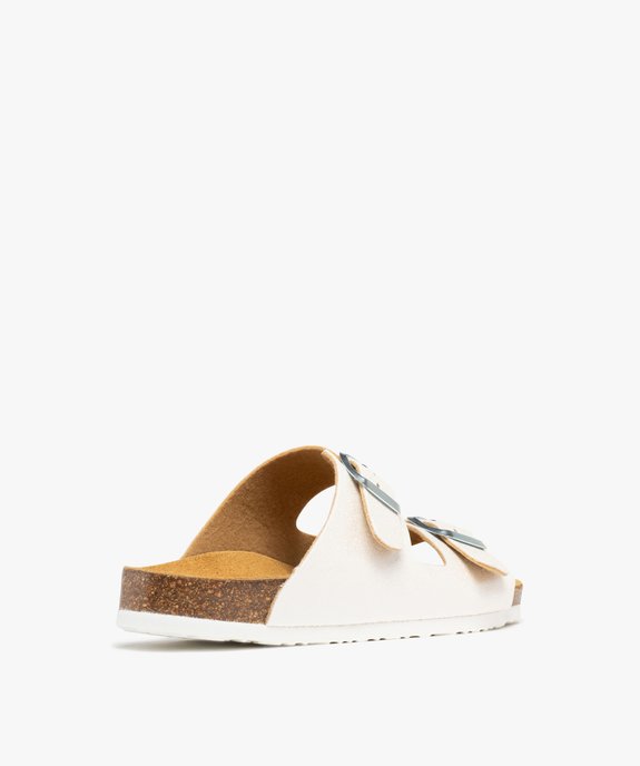 Mules pailletées avec semelle intérieure cuir à reliefs ergonomiques femme vue4 - FOLLOW ME G4G - GEMO