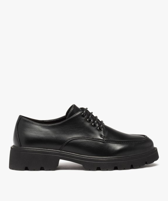 Derbies femme style rock à semelle épaisse et crantée vue1 - GEMO (CASUAL) - GEMO