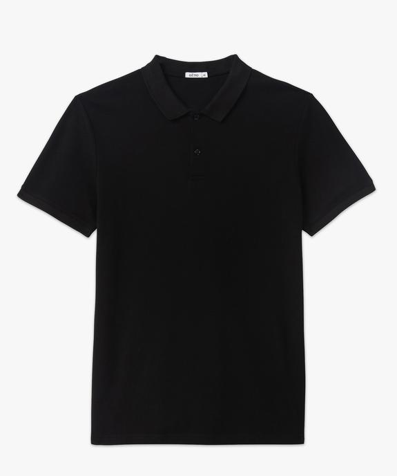 Polo à manches courtes en coton homme vue4 - GEMO 4G HOMME - GEMO