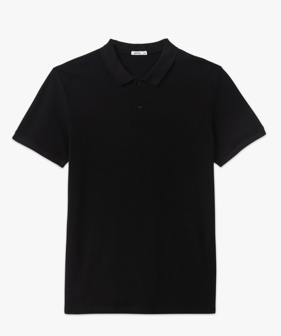 Polo à manches courtes en coton homme vue4 - GEMO 4G HOMME - GEMO