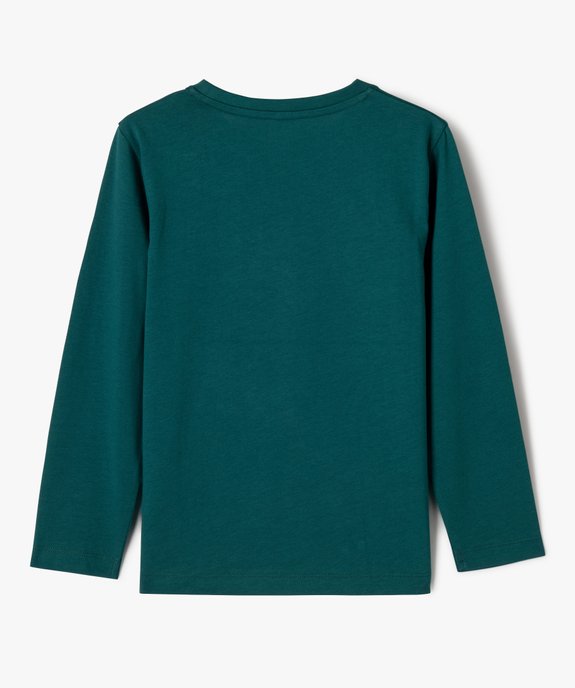 Tee-shirt manches longues de Noël en coton imprimé garçon vue4 - GEMO (ENFANT) - GEMO