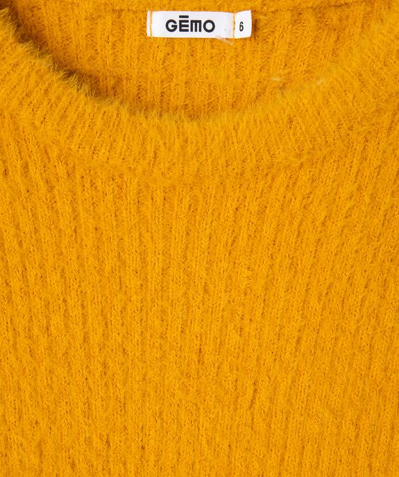 Pull à col rond en maille duveteuse fille vue2 - GEMO (ENFANT) - GEMO