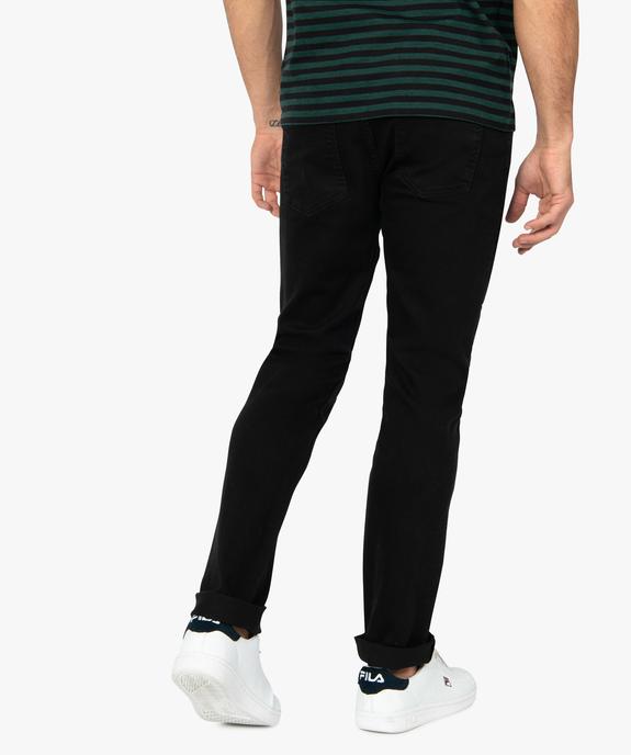 Jean homme straight stretch 5 poches vue2 - GEMO