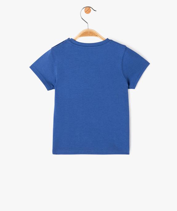 Tee-shirt à manches courtes avec message bébé garçon vue3 - GEMO(BEBE DEBT) - GEMO