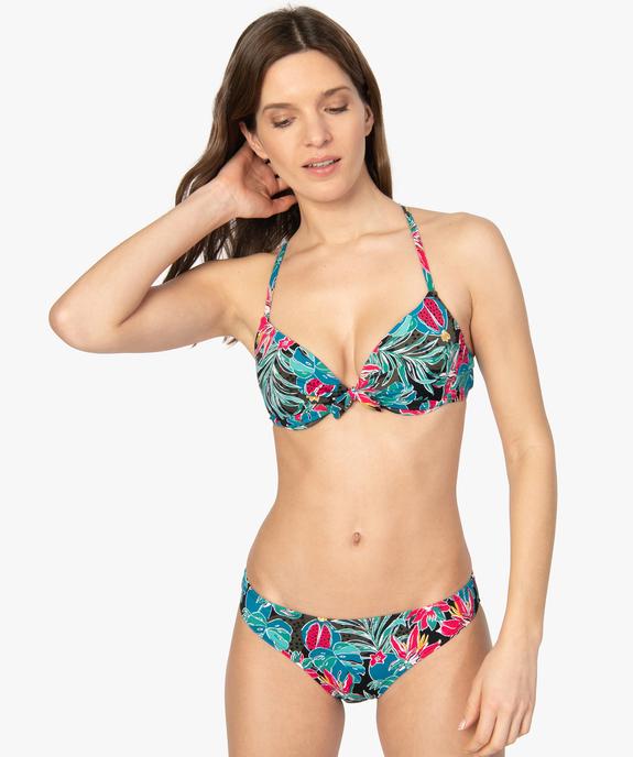 Bas de maillot de bain femme forme slip vue3 - GEMO (PLAGE) - GEMO