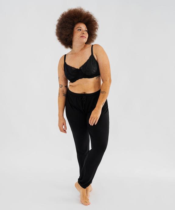 Pantalon de pyjama femme grande taille resserré dans le bas  - GEMO 4G FEMME Pantalon de pyjama femme grande taille resserré dans le bas  vue12 - GEMO 4G FEMME - GEMO