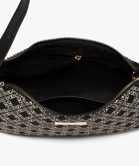 Sac rectangle en toile tissée à motifs femme vue3 - GEMO (ACCESS) - GEMO