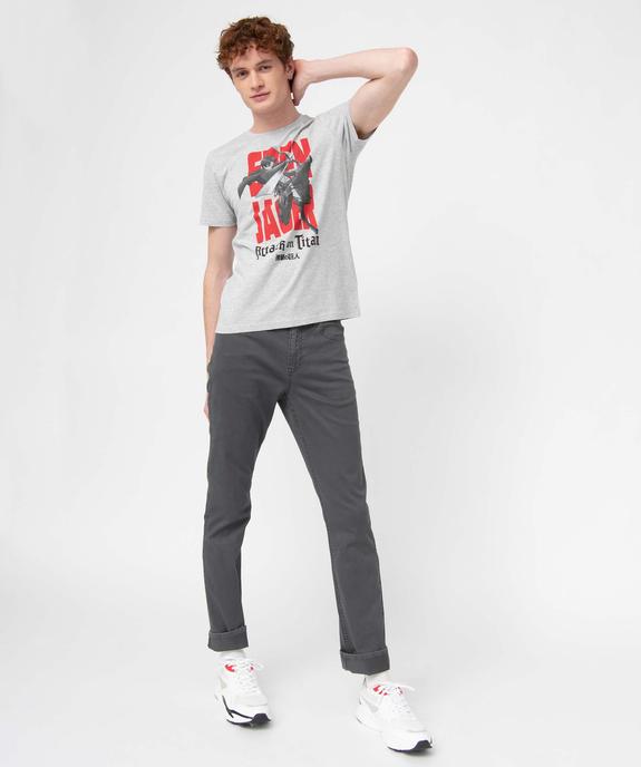 Tee-shirt homme à manches courtes imprimé - L'Attaque des Titans vue5 - ATTAQUE DES TITANS - GEMO