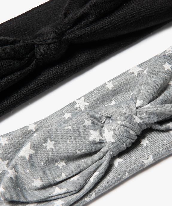 Bandeaux pour cheveux fille assortis avec nœud (lot de 2) vue2 - GEMO - GEMO