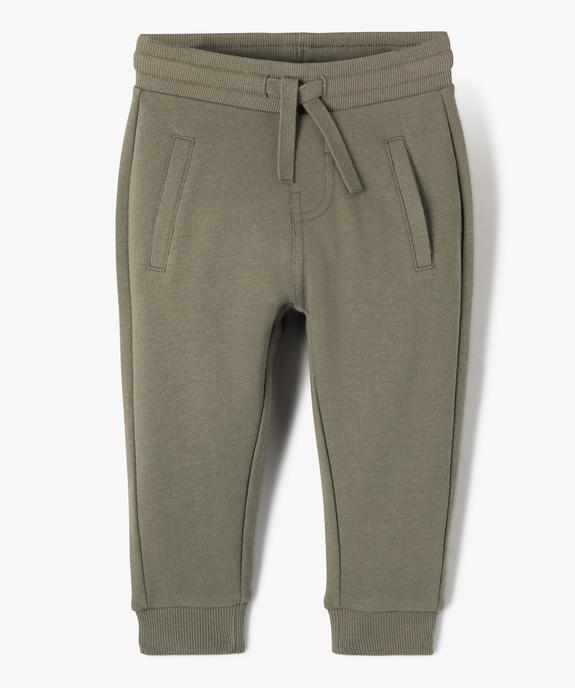 Pantalon de jogging avec ceinture bord-côte bébé garçon vue1 - GEMO 4G BEBE - GEMO