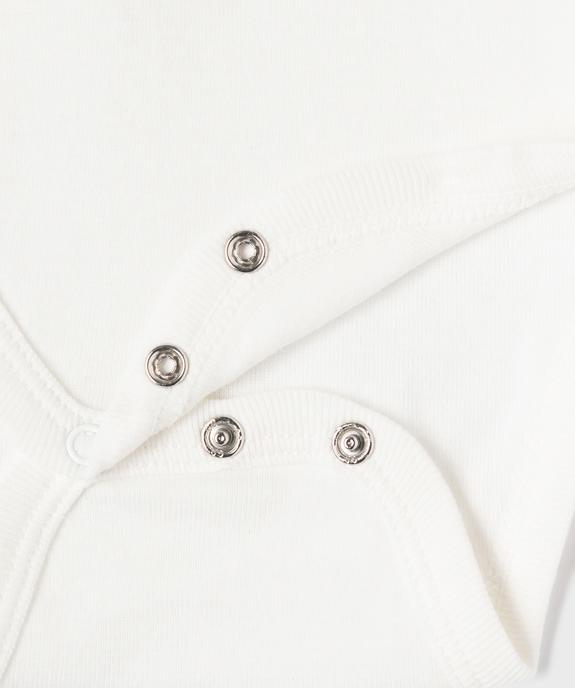 Bodies bébé sans manches (lot de 3) 100% coton biologique vue4 - GEMO 4G BEBE - GEMO