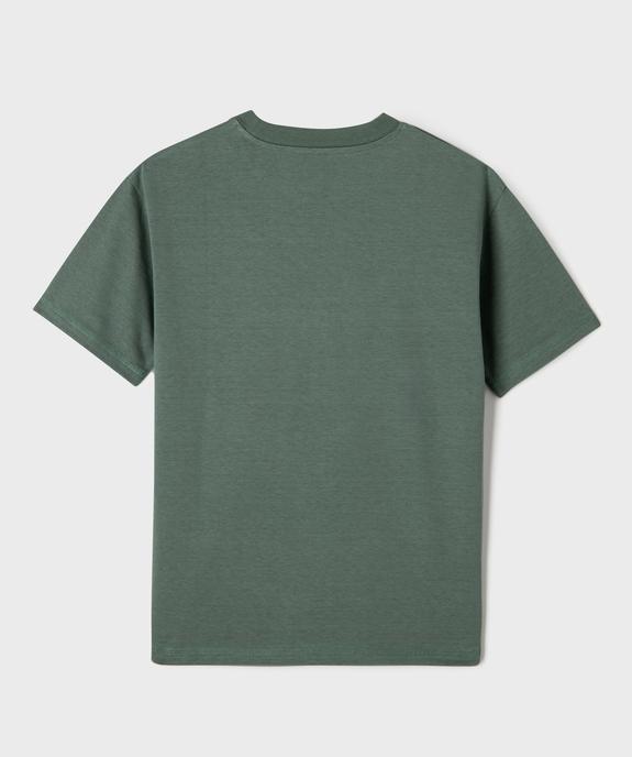Tee-shirt manches courtes et col rond garçon vue3 - GEMO (JUNIOR) - GEMO