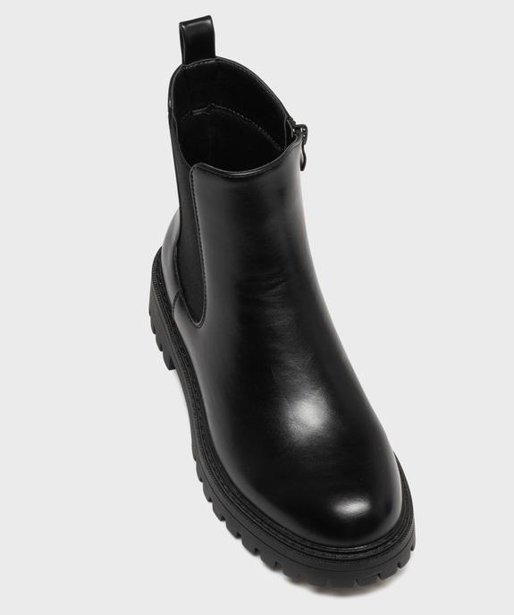 Boots crantés avec élastique latéral femme - 5 Miles vue5 - 5 MILES - GEMO